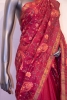 Designer & Exclusive Colorful Thread Embroidery Tussar Silk Saree